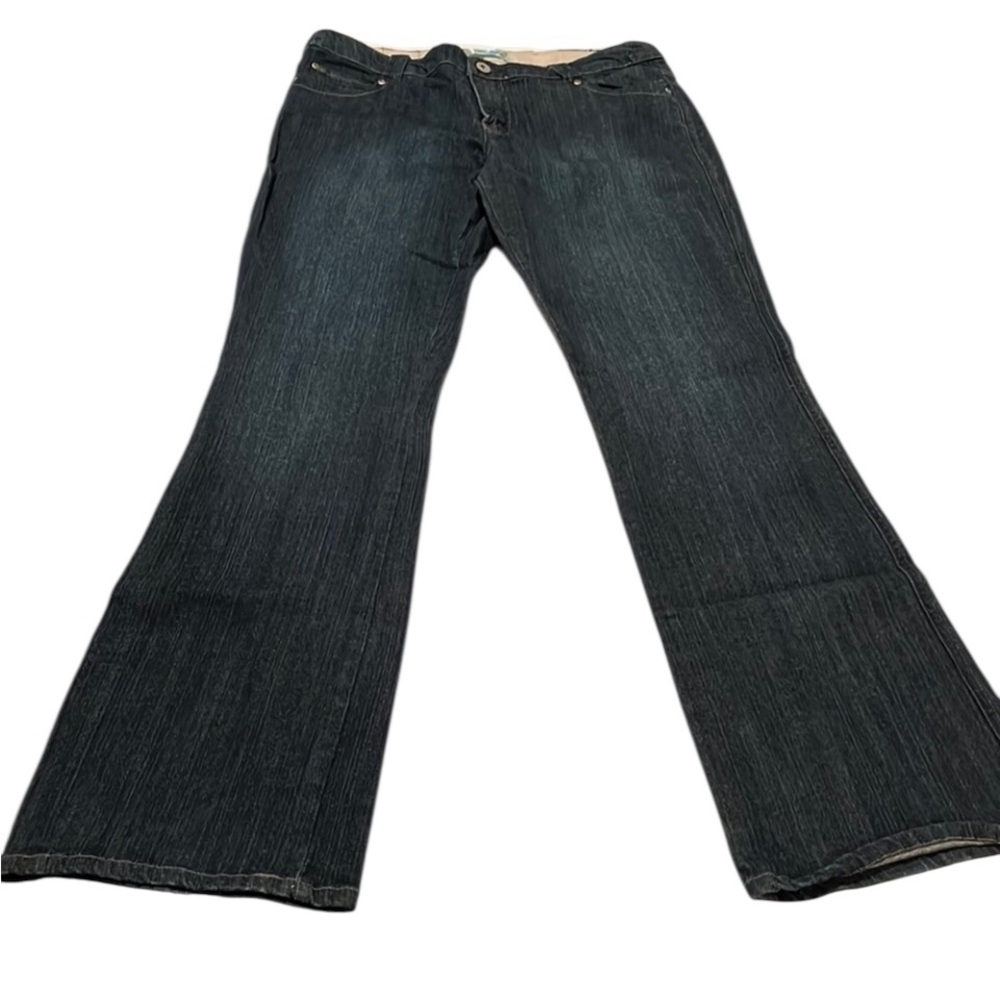 Z.Cavaricci size 12 blue jeans wide leg high waist denim stretch NWOT